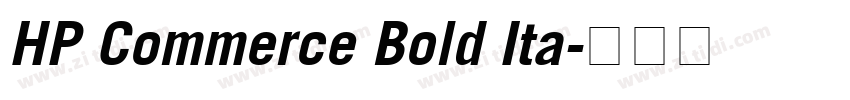 HP Commerce Bold Ita字体转换